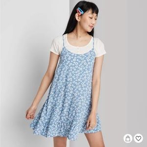 Wild fable ruffle hem dress